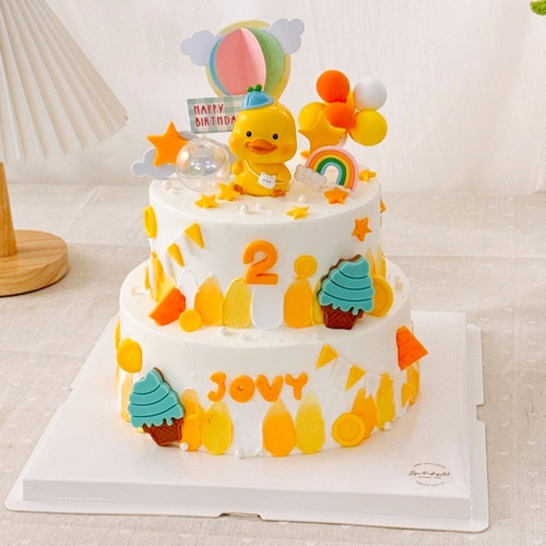 2 Tier - Ducky Delight 6" + 8"